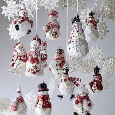 Snowman Ornament Collection Set Of 12 Frontgate