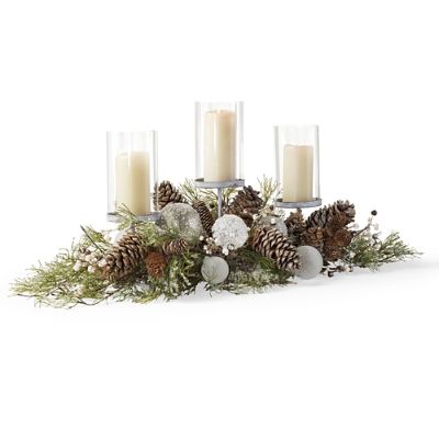Northern Lights Indoor Three-ring Candleholder | Frontgate