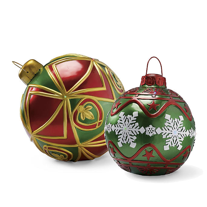 LED Battery-operated Lighted Traditional Ornaments | Frontgate