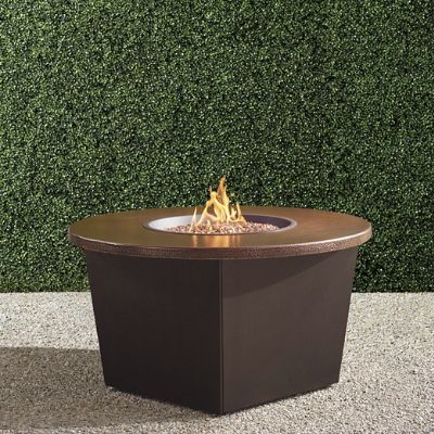 Bauer Hammered Copper Top Fire Table Frontgate