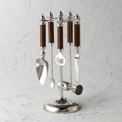 Anders 5-pc. Leather Bar Tool Set | Frontgate