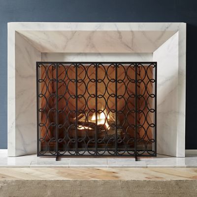 Enzo Fireplace Screen Frontgate