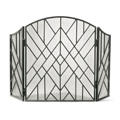Charmont Fireplace Screen Frontgate