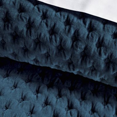 Rumi Velvet Quilted Bedding with Sateen Back & Polyester Fill