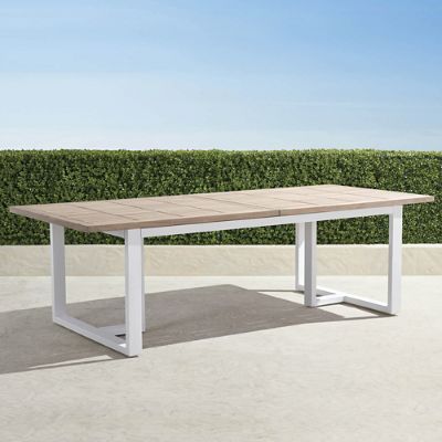 Weathered teak dining table hot sale