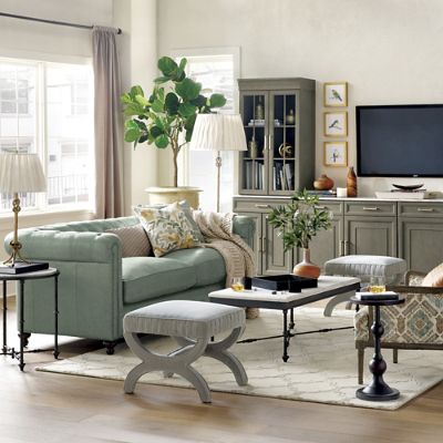 Tivoli Rectangular Coffee Table - Elegant Marble Top