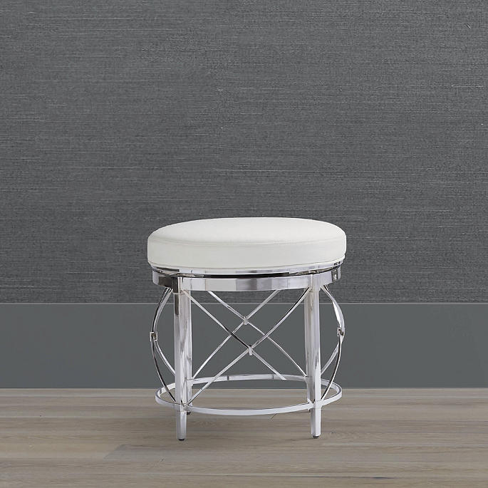 Jules Swivel Vanity Stool Frontgate, How To Cover A Vanity Stool