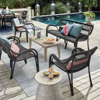 Capella Lounge Chair in Black | Frontgate