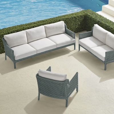 Seton 3-pc. Sofa Set in Dark Glacier Finish | Frontgate