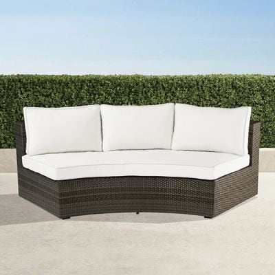 Pasadena II Modular Sofa & All-Weather Wicker with Rust-Resistant