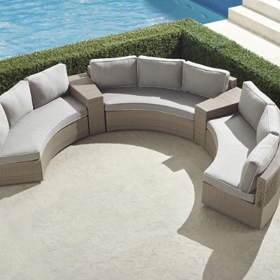 Pasadena II 5-piece Sofa Set in Dove Finish