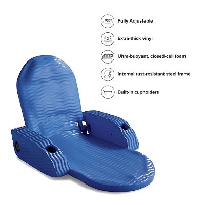 World s Finest Pool Chaise with Extra Buoyant Foam Adjustable Reclining Positions