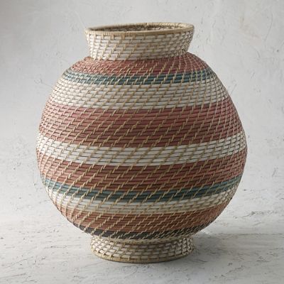 Joya Woven Tall Basket Frontgate