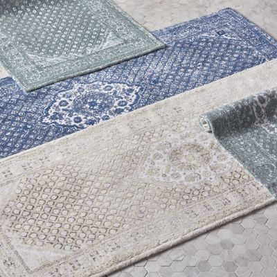 Geometry bath rug/ミヨシラグ Amazon.com: Vintage Mid Century Geometry Bathroom Rugs Soft