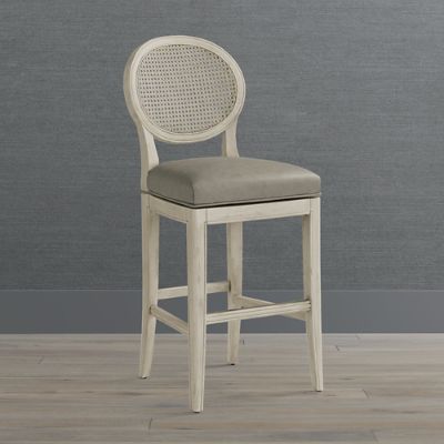 Georgia Cane Swivel Bar Counter Stool