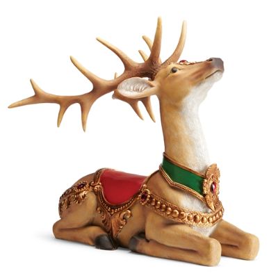 Sitting Reindeer Sculpture | Frontgate