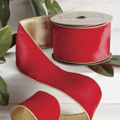 Image of Traditional Red Velvet Ribbon