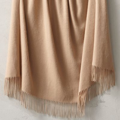 Cashmere Fringe Throw Frontgate