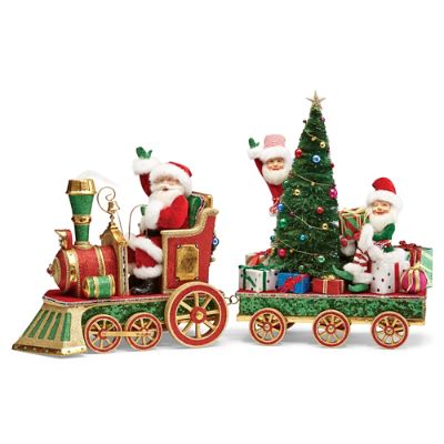 Christmas in Toyland Santa with Elves by Katherine's Collection | Frontgate