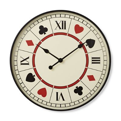 Playing Card Clock Frontgate