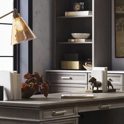 Dashing Dalton Dachshund Bookends - Brass | Frontgate
