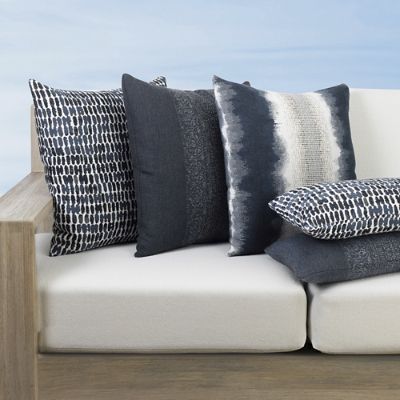 Indigo Indoor/Outdoor Pillow Collection by Elaine Smith