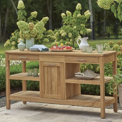 Teak outdoor outlet buffet