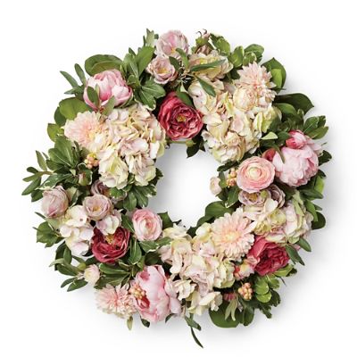 Gabriela Garden Flowers Wreath | Frontgate