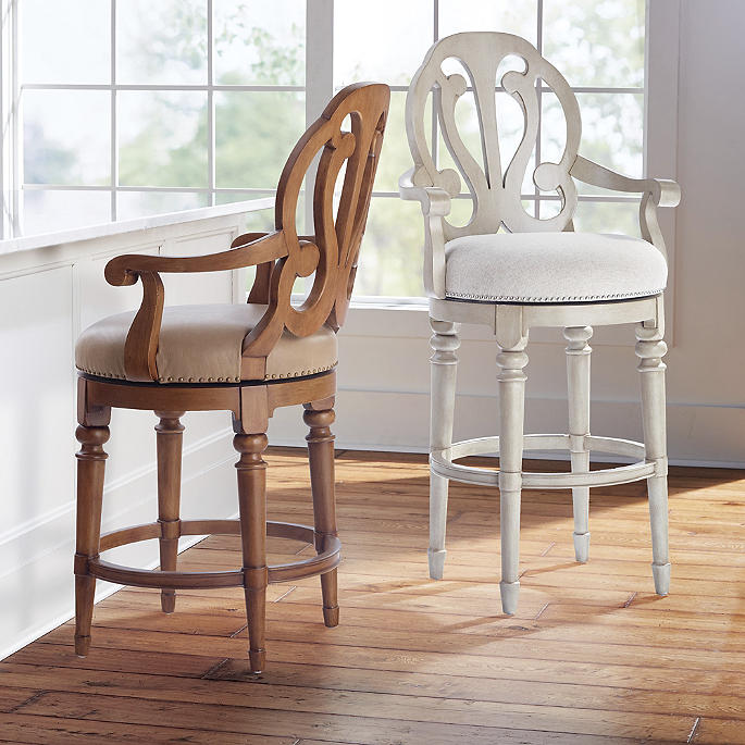 Rosedale Swivel Bar Counter Stool, Counter Stool With Arms And Swivel