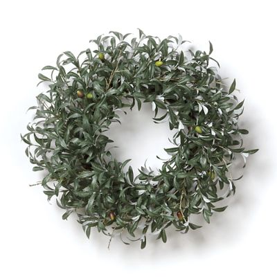 Lush Olive Leaf Wreath | Frontgate