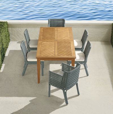 Seton 7pc. Dining Set in Dark Glacier Frontgate