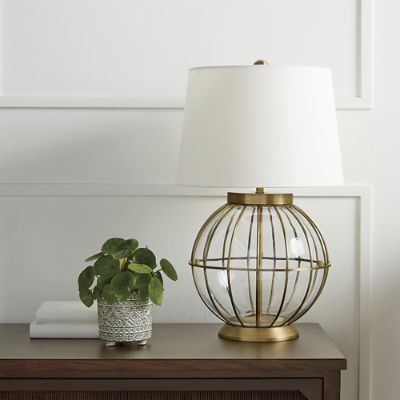 Montauk Spherical Glass Table Lamp Frontgate