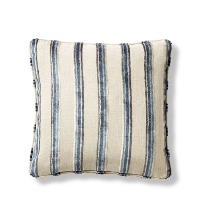 Textured Stripe  Gray Pillow Cover