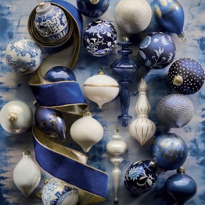 Noel Bleu 40-piece Ornament Collection