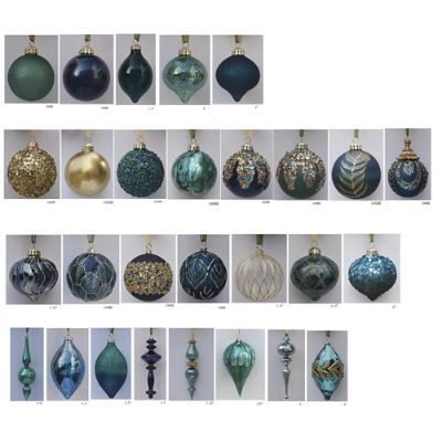  Ornament 5個セット Jeweled Peacock 40-piece Ornament Collection | Frontgate