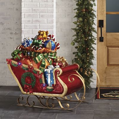 LED Sleigh with Toys | Frontgate