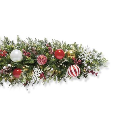 Peppermint Dreams Outdoor Garland | Frontgate