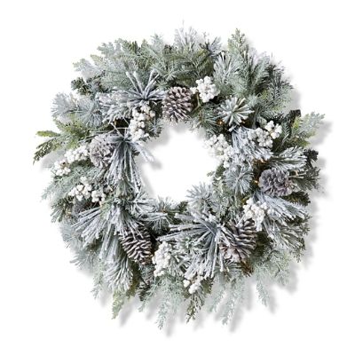 Freshly Fallen Snow Wreath | Frontgate