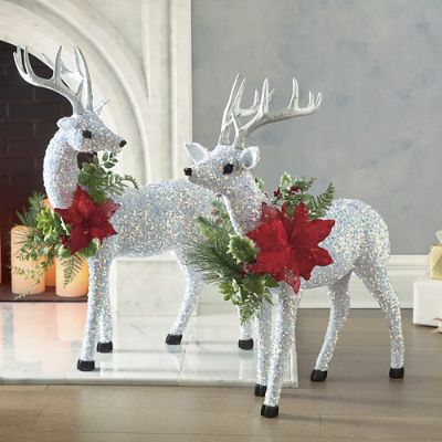 Mark Roberts Festoon Sparkling Reindeer, Set of Two | Frontgate