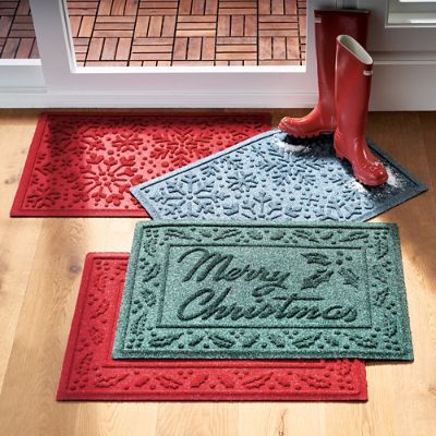 Eco-Friendly Outdoor Door Mats, Snowflake Door Mat