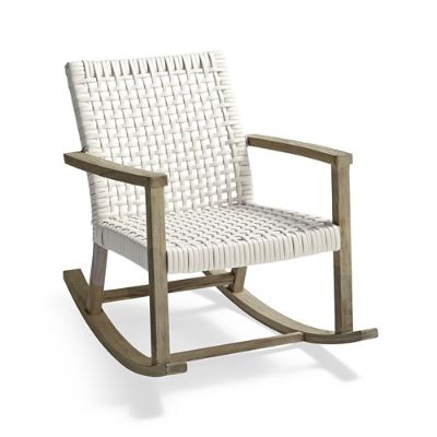 Isola Teak Rocking Chair in Weathered Finish | Frontgate