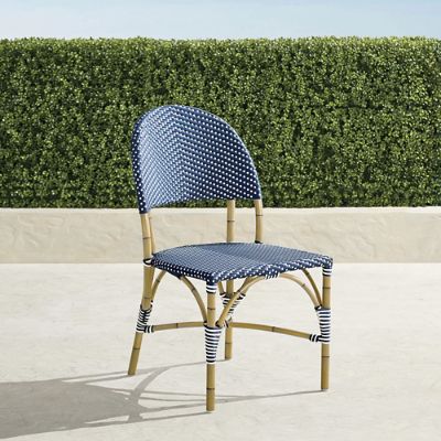 Blue and white discount french bistro chairs