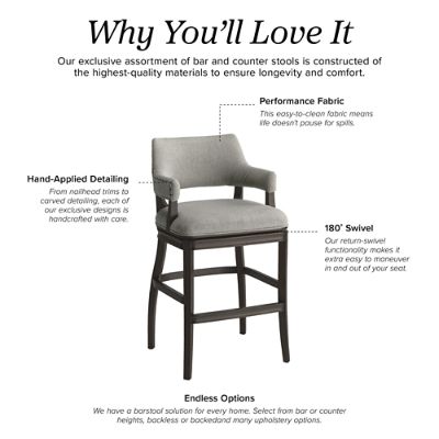 Martino Swivel Bar & Counter Stool