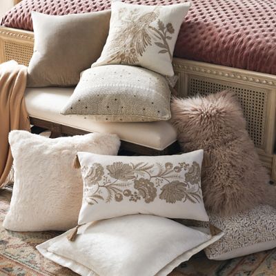 Bristol Tile Decorative Pillow Cover with Hidden Zipper Rich Texture