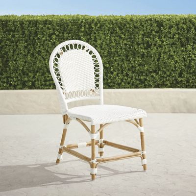 White discount rattan chair