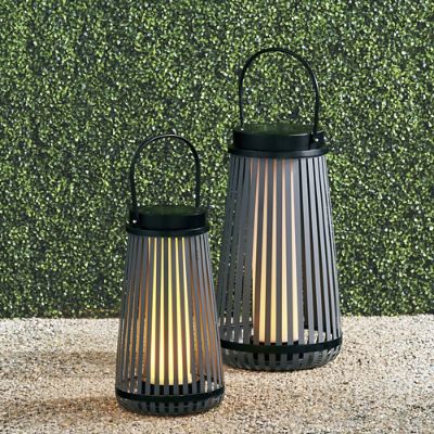 Vela Solar Lantern with LED Lights & Rechargeable Solar-Powered