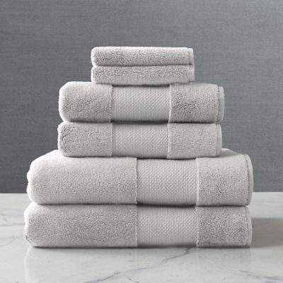 FRONTGATE Bath Towel with Mat Set White