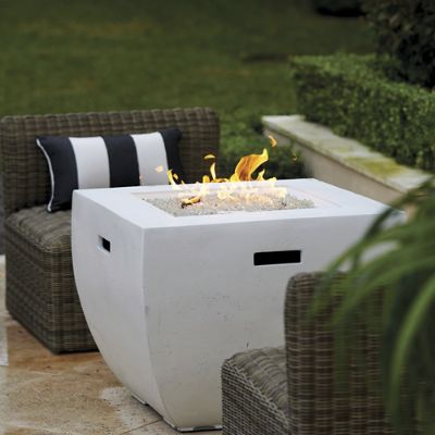 Bryson Fire Table with Wide Rim & Weather-Resistant Finish for