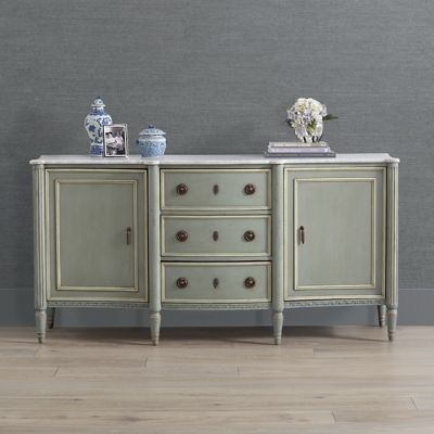 Etienne Sideboard - Marble Top & French Patina Finish