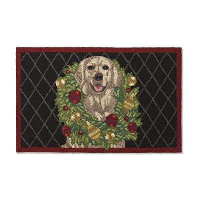 Golden retriever 2024 christmas doormat